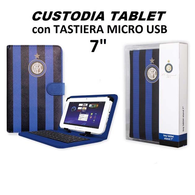 Custodia Cover Stand Tablet 7 Pollici UNIVERSALE con Tastiera