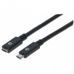 Cavo SuperSpeed USB-C Maschio/USB-C Femmina 0,5m Nero