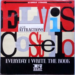 Elvis Costello & The Attractions - Everyday I Write The Book, 12" Maxi Single UK 1983 F-Beat XX 32T