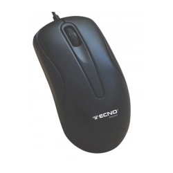 MOUSE ottico 3 tasti 1200 dpi con scroll, USB Colore nero