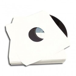100 Foderine interne in carta per vinili 12" ( LP), con angoli tagliati