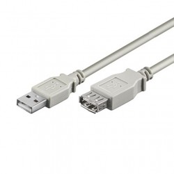 CAVO USB 2.0 PROLUNGA A-A M/F 1,8 GRIGIO