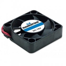 VENTOLA CON BRONZINE 40X40X10 12 VOLT DC 2 FILI (con connettore Molex)