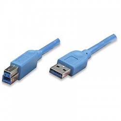 CAVO USB 3.0 A/B  M/M SUPERSPEED 2 mt