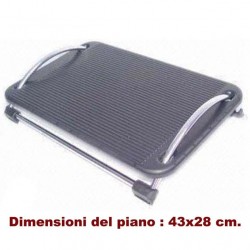 Poggiapiedi Regolabile ergonomico pedana antiscivolo x scrivania, tavolo porta PC, ecc...